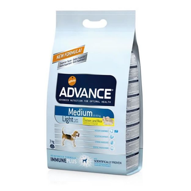 Picture of Advance Light Tavuklu ve Pirinçli Orta Irk Yetişkin Köpek Maması 3kg