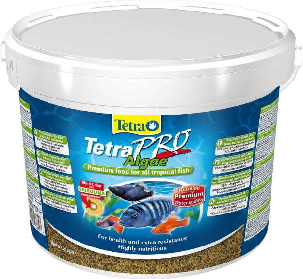Picture of Tetra Pro Algae Crisps Bitkisel Vegetable Balık Yemi 10 lt Kova