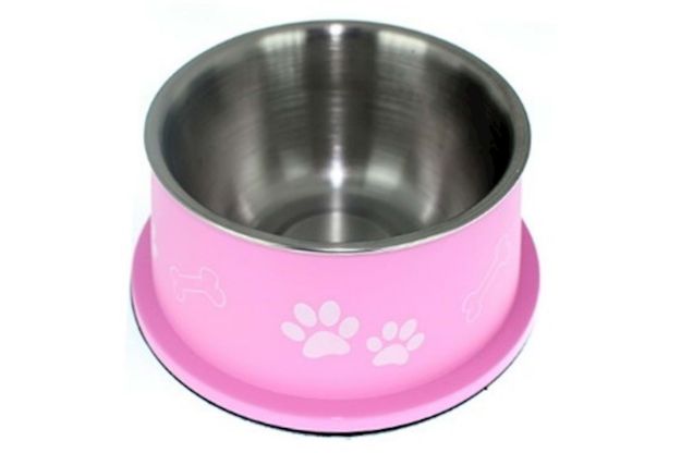Picture of Zampa Pembe Desenli Cocker Mama ve Su Kabı 300ml