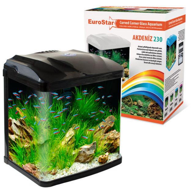 Picture of Eurostar Akdeniz 230 Akvaryum 23 cm x 16 cm x 27,5 cm Siyah