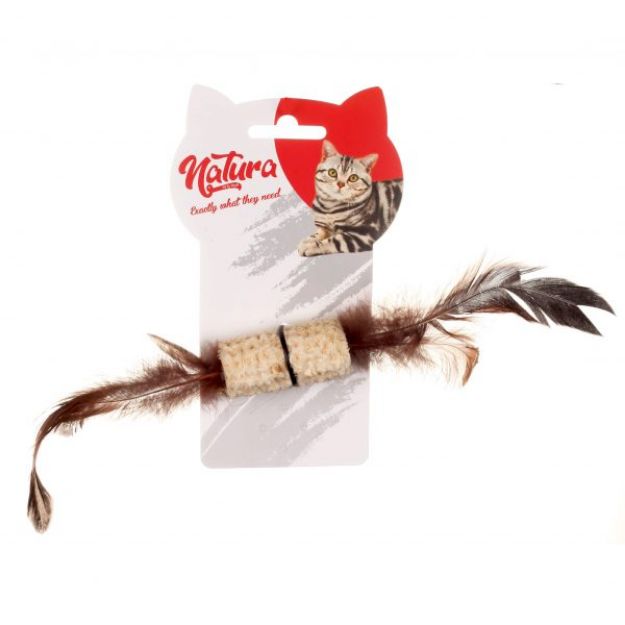 Picture of Natura Tüylü Diş Kaşıma Kedi Oyuncak 25 cm