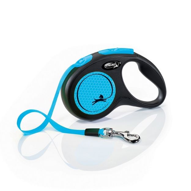 Picture of Flexi New Neon Mavi S 5 m Otomatik Şerit Gezdirme Tasması
