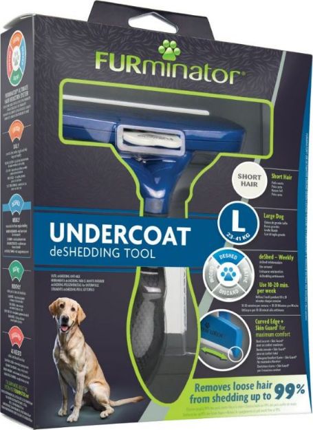 Picture of Furminator Kısa Tüylü İri Köpek Kırık ve Dökülecek Tüy Toplayıcı Tarak