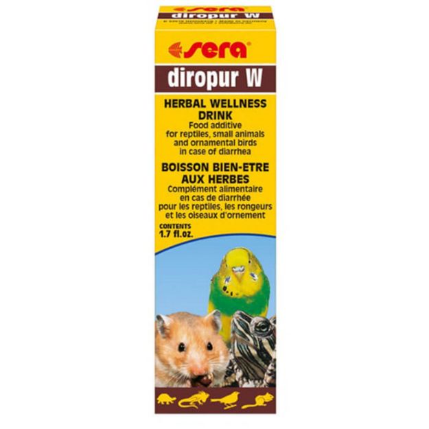 Picture of Sera Diropur W Kuş, Kemirgen ve Sürüngen için Sıvı Bağırsak Desteği 50 ml
