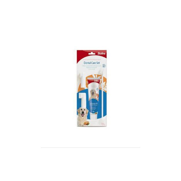 Picture of Bioline Tavuk Aromalı Köpek Ağız Bakım Seti 100gr