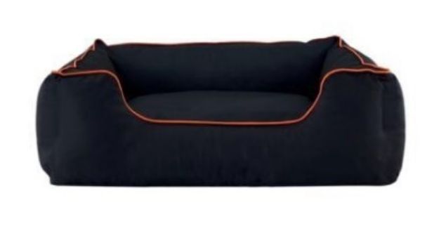 Picture of Pet Comfort Alpha Köpek Yatağı Siyah Turuncu Biye L 105x85cm