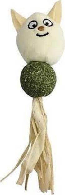 Picture of Nunbell Catnip Otlu ve Hasır Püsküllü Peluş Kedi Oyuncağı 17 cm