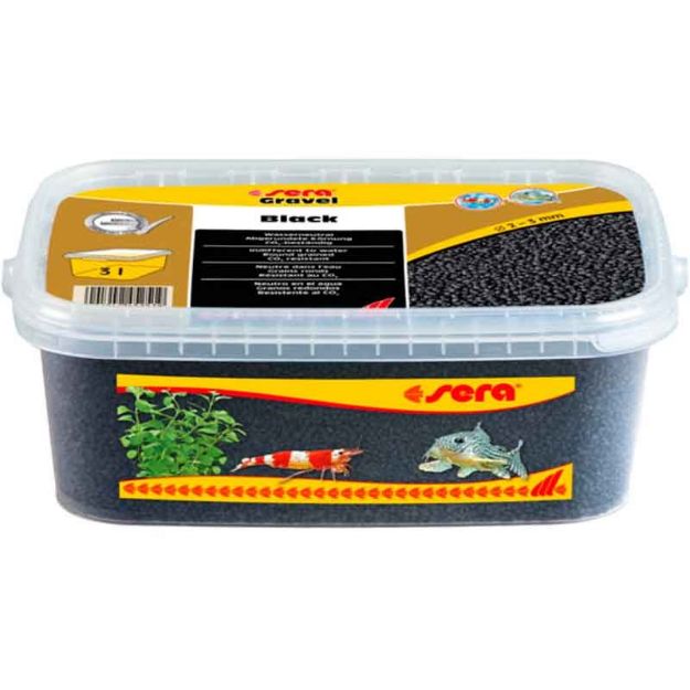 Picture of Sera Siyah Akvaryum Kumu 3 Litre Kalınlık:2-3mm  300-32261