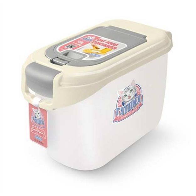 Picture of Cat Idea Mama Saklama Kovası 2 Kapaklı 5 Kg Krem