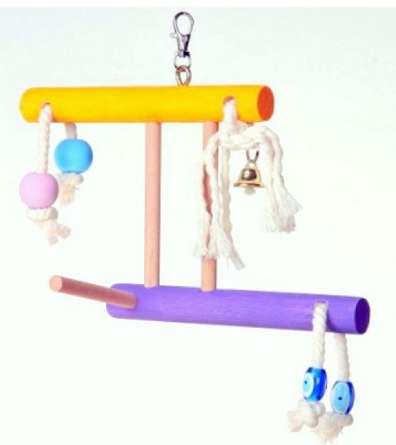 Picture of Bıcı Bıcı Çift Oluklu İpli Kuş Salıncak 15 cm x 25 cm 