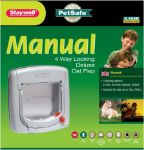 Picture of PetSafe 340 Ef Staywell Deluxe Manuel 4 Yönlü Kilitli Kedi Kapısı Gri