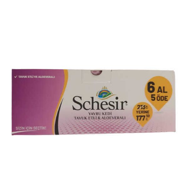 Picture of Schesir Konserve Yavru Kedi Serisi 6 Al 5 Öde