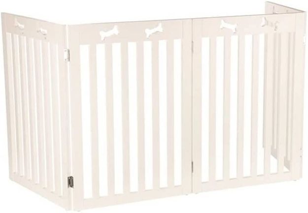 Picture of Trixie Ahşap Köpek Bariyeri 4 Parça 60 - 160 cm x 75 cm Beyaz
