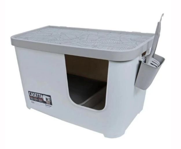 Picture of Moderna Casetta Tuvalet Gri/Beyaz  75.7 X 45 X 45 Cm