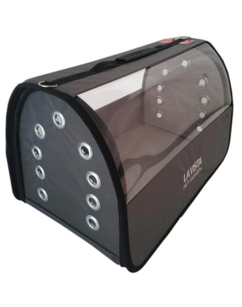 Picture of Jumbo Gri Şeffaf Kedi Köpek Flybag Taşıma Çantası
