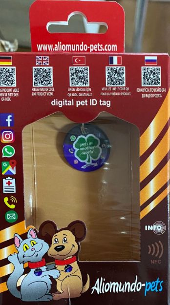 Picture of Aliomundo-Pets Dıgıtal Pet Id Tag Köpek Künyesi