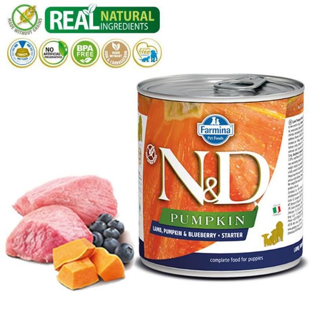 Picture of N&D Yavru Köpek Konservesi Kuzu & Yaban Mersini Starter 285gr