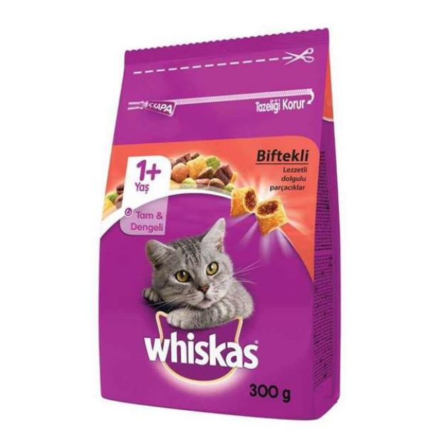 Picture of Whiskas Biftekli ve Havuçlu Yetişkin Kedi Maması 300 Gr