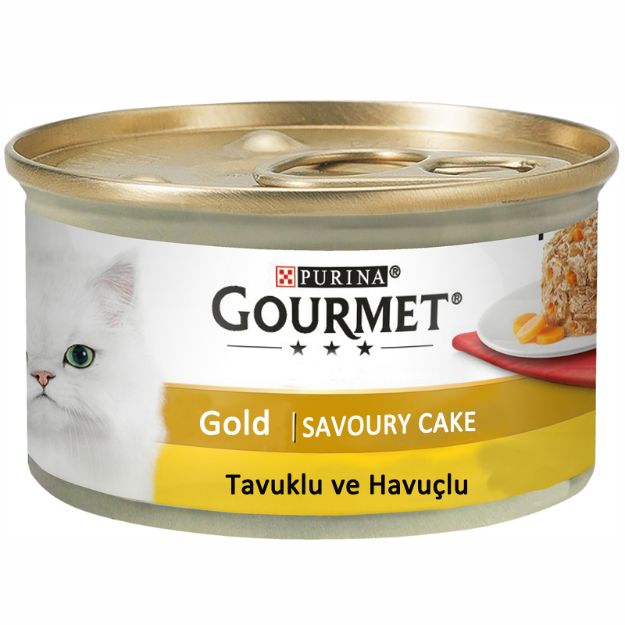 Picture of Gourmet Gold Savoury Cake Tavuklu Havuçlu Kedi Konservesi 85 Gr