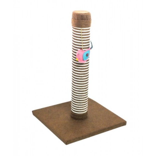 Picture of Puffy Cat Çift Renkli Lüks Kedi Tırmalama Koyu Kahve