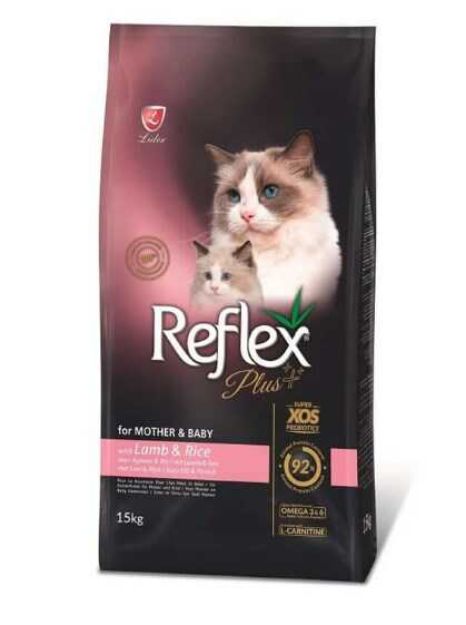 Picture of Reflex Plus Mother&Baby Kuzulu Yavru, Hamile ve Emziren Kedi Maması 15kg