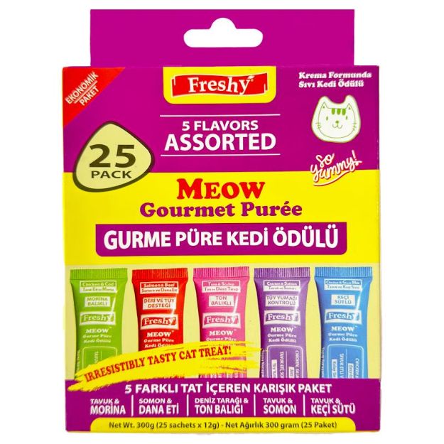 Picture of Freshy Meow Gurme Pure 25Lı Karısık Paket 300Gr