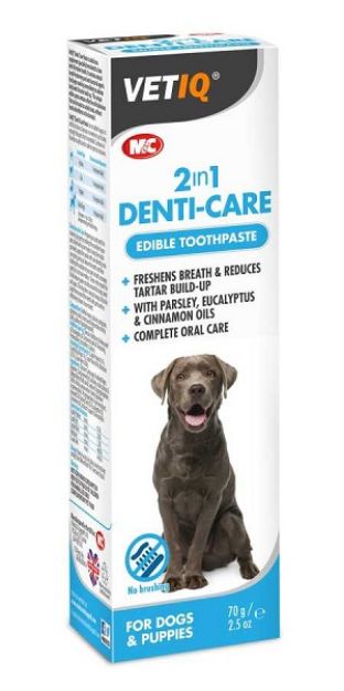 Picture of Vet IQ 2 in1 Denti-Care Köpek İçin Yenilebilir Diş Bakımı Macunu 70 Gr