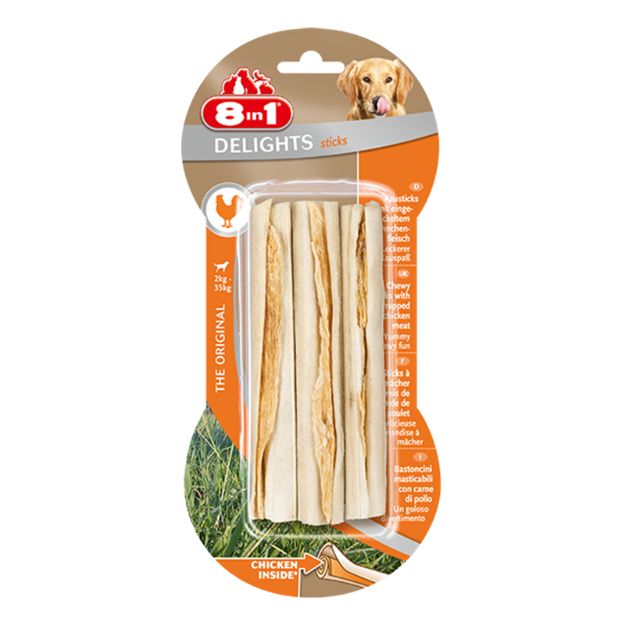 Picture of 8 in 1 Delight Sticks Köpek Çiğneme Burgu Çubuk 75 gr