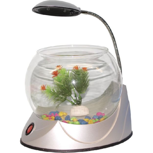 Picture of Hailea V-01 Led Aydınlatmalı Fanus 2,5 lt Gümüş