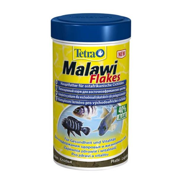 Picture of Tetra Malawi Flakes Malawi Gölü Cichlidleri için Pul Balık Yemi 250 ml