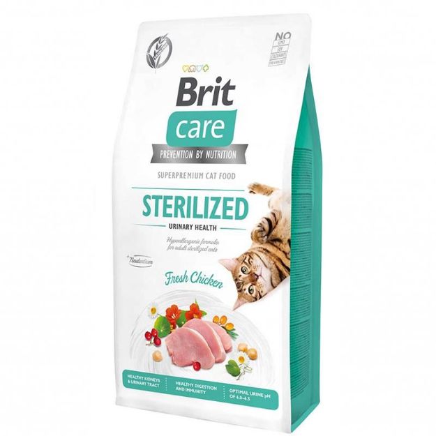 Picture of Brit Care Üriner Sistem Sağlığı Tahılsız Kısırlaştırılmış Kedi Maması 2 Kg