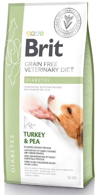 Picture of Brit Veterinary Diet Diyabet Hastalığı İçin Tahılsız Köpek Maması 12 Kg