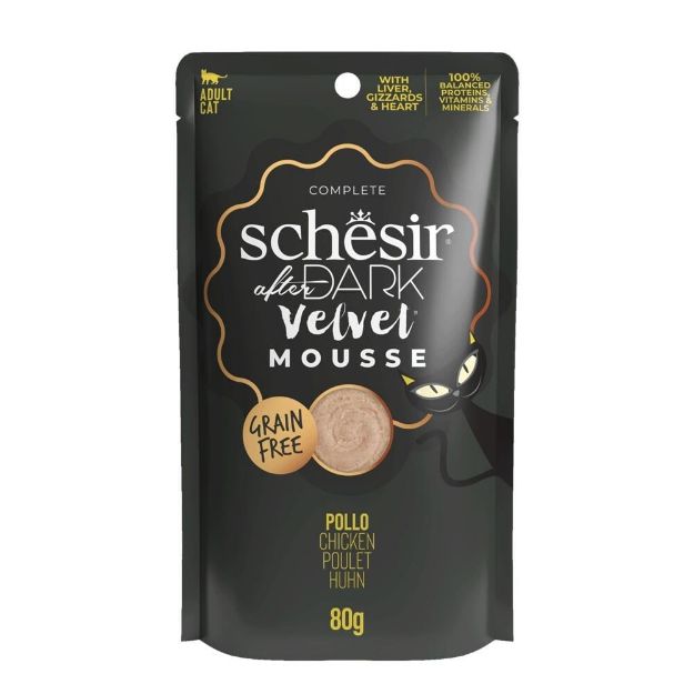 Picture of Schesir After Dark Tavuklu Kedi Pouch Maması 80gr